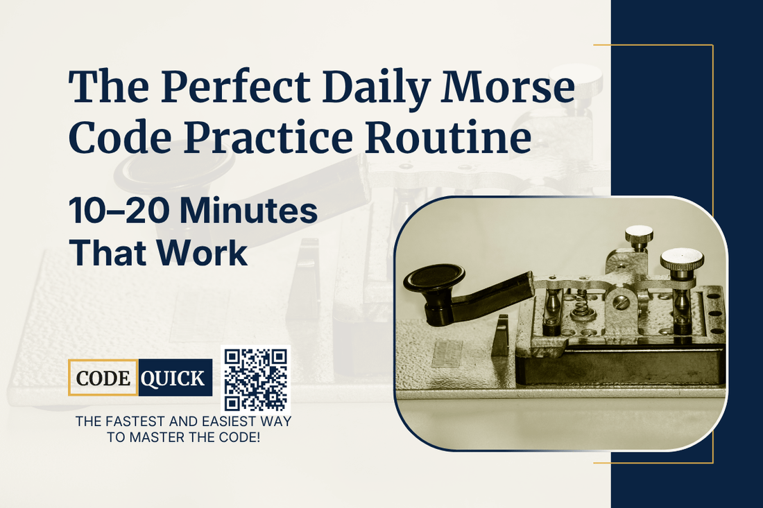 The Perfect Daily Morse Code Practice Routine (10–20 Minutes That Work)