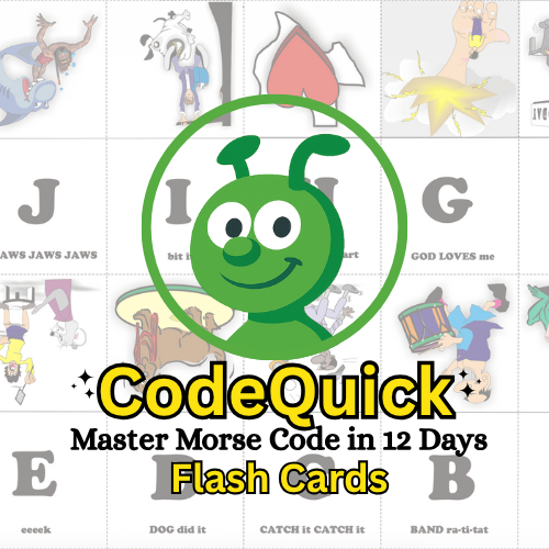 Code Quick Complete Morse Code Flash Card Set
